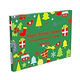 Manaror 021 Advent Calendar Countdown to Christmas with DIY Pandora Beads Charms Jewelry Bracelet Set Green