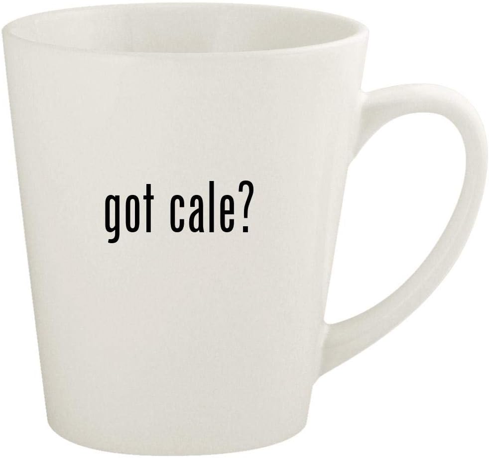 got cale? - 12oz Ceramic Latte Coffee Mug Cup, White