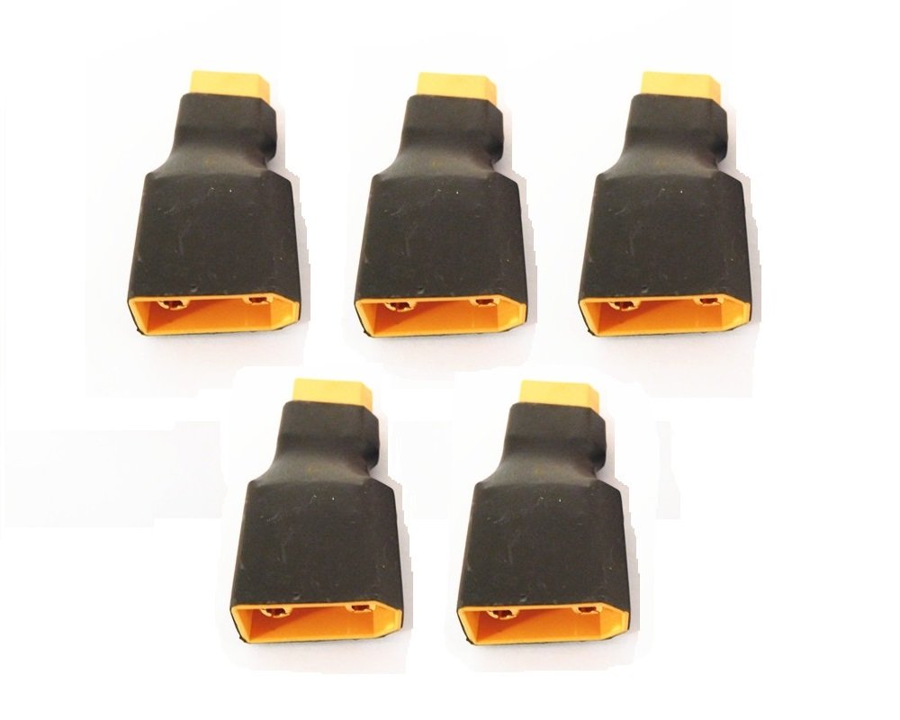 WST No Wires Connector XT60 XT-60 Female To XT90 XT-90 Male Conversion Adapter for RC LiPo Battery x 5 PCS