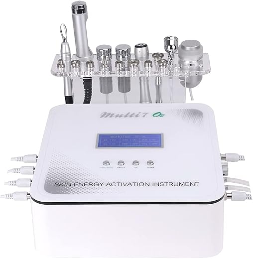 Acumen Schimatle Galvanic Eye, Electroporation, Facial RF, Microdermabrasion head, Oxygen Spray gun, Cooling Freeze machine