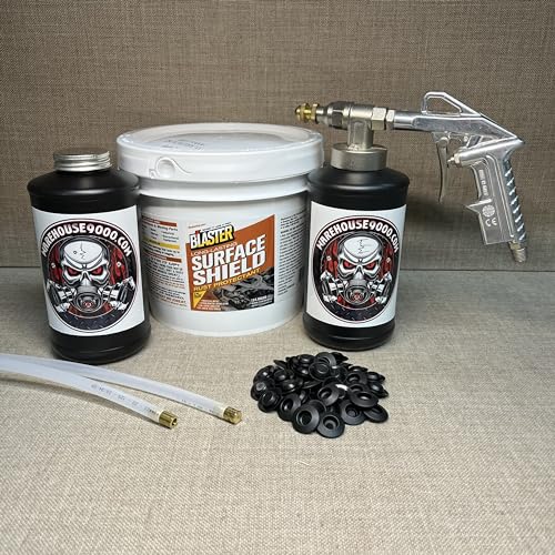 Gallon PB Blaster Surface Shield, with Pro Undercoating Gun, 2 Wands, 2 Quart Bottles, and 50 Rust Plugs
