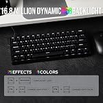 EPOMAKER Aula WIN60 HE clavier magnétique filaire 60 % avec activation réglable, taux d'interrogation de 8000 Hz, interrupteurs à effet Hall, hot-swap, pour jeux FPS (Noir)