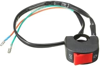 Motorcycle Handlebar Switch, Universal 7/8inch 12V Motorcycle Handlebar Fog Spot Headlight ON-/OFF Switch Switch Assembly
