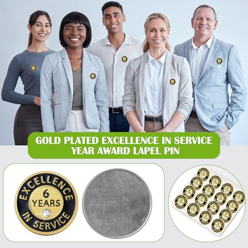 Image of Ferreve 50 /20 Pcs Year of Service Pins Employee Excellence Award Lapel Pin Performance Recognition Reward Anniversary
