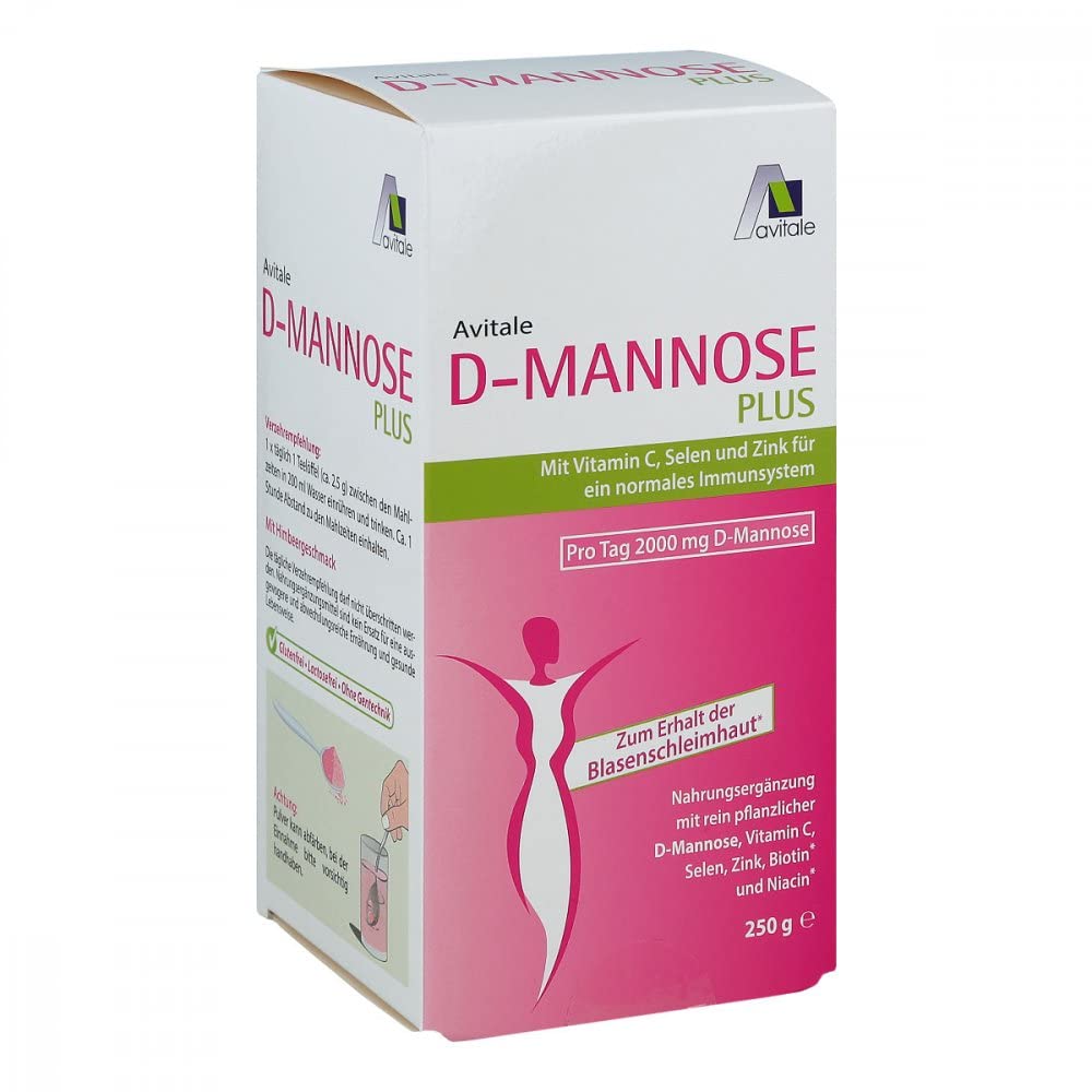 D-Mannose Plus 2000 mg mit Vitamine und Mineralstoffe Pulver 250 g