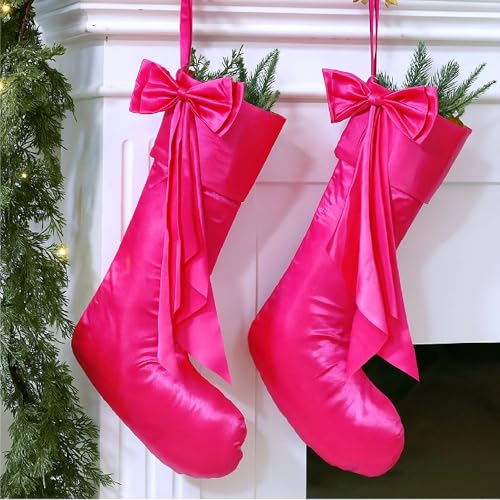 Seematn 2 Pcs 18' Large Deluxe Satin Hot Pink...