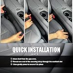 2026 New Car Seat Gap Filler 2 Pack,Leather Seat Gap Filler Strip with Fix Strap to Avoid Items from Falling,Universal Car Seats Gaps Plug Cars Interior Accessories - Image 6