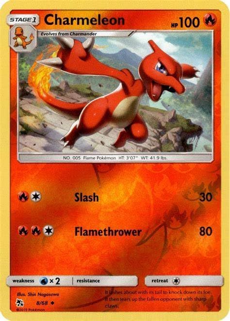 Pokemon - Charmeleon 868 - Destinos Ocultos - Lámina Inversa - Tarjeta Individual