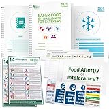 Latest version as of 2025. Ensuring you are 100% compliant and help you to gain a 5* food hygiene rating Food Safety Book: including 1 x Safer Food Better Business for Caterers, 1 x 13 Month Diary, 1 x 16 Months SC2 Fridge/Cold Room/Display Chill Tem...