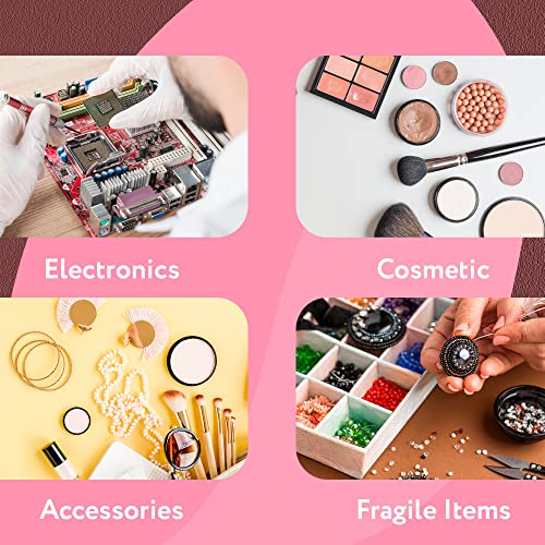 Purevacy Anti Static Bubble Out Bags 4 X 7.5 Inch. Pack Of 25 Pink Polyethylene Self Seal Bubble Pouches. Peel And Seal Bubble Pouch. Waterproof Light Bubble Bags For Packing Electronics, Cosmetic #TOP4