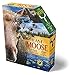 Madd Capp MOOSE 700 Piece Jigsaw Puzzle For Ages 10 and up - 3006 - Unique Animal-Shaped Border, Poster Size, Challenging Random Cut, Five-Sided Box Fits on Bookshelf, Includes Educational Fun Facts