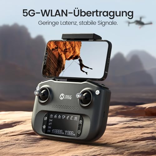 Holy Stone GPS Drohne mit Kamera 4K EIS für Erwachsene, HS175G RC Quadrocopter mit 60 Min, Lang Flugzeit, Follow Me, Bürstenloser Motor, Kreisflug, Flugbahn Kameradrohnen für Anfänger unter 249g, C0 – Bild 4