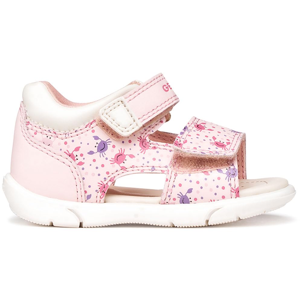 Geox Baby B Sandal Zapito Girl, Lt Pink White, 2.5 UK Child