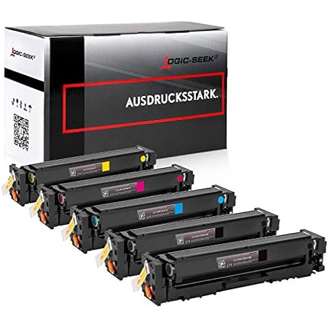 Logic-Seek® 5 Toner kompatibel mit Canon 054 054H LBP621Cw LBP623Cdw Serie MF640 Serie MF641Cw MF643Cdw MF645Cx CX317DN CX417DE CX517DE Cover