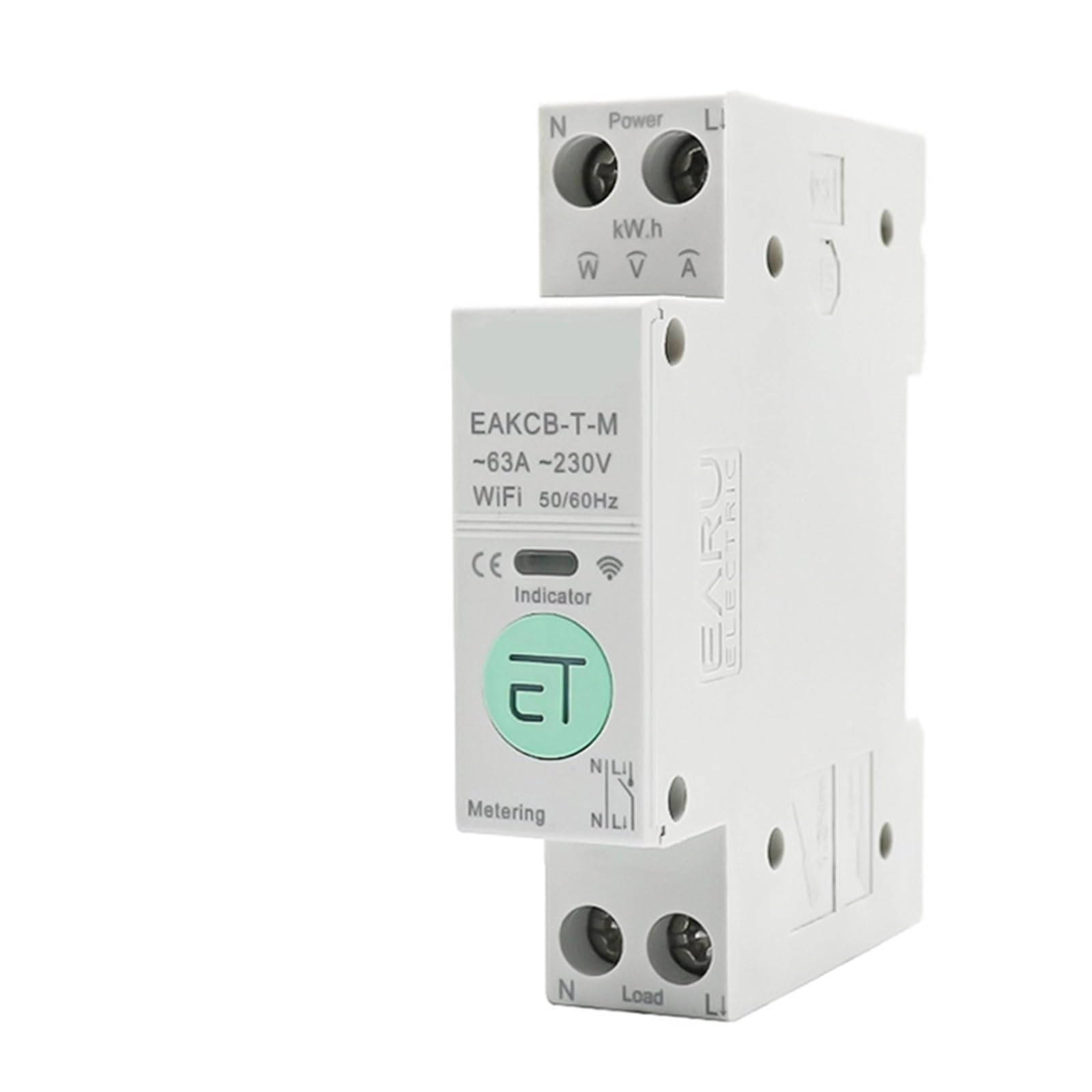 Disjoncteur intelligent WiFi MCB 25A avec mesure de puissance