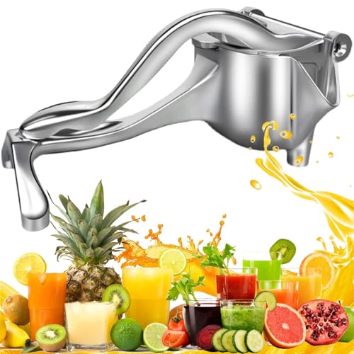 1 Stück Entsafter Manuelle Saftpresse Juicer 2026 Neu Handentsafter Zitronenpresse Edelstahl Tragbarer Manuelle Saftpresse für Alle Zitrusfrüchte Sicher & Bequem
