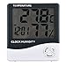 TEMPO DI SALDI Termometro Igrometro Orologio Digitale Data Con Display Lcd 12/24 Ore Allarme