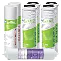 APEC Water Systems FILTER-T1Y-ESPH High Capacity 1 Year Replacement Filter Set For Essence Series Alkaline Reverse Osmosis Water Filter System Stage 1-3&6