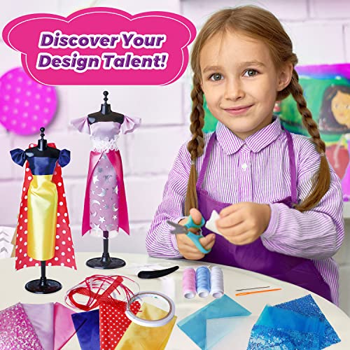 Jeedoo Fashion Designer Kits For Girls,Creativity Diy Arts & Crafts Kit For Girls, Sewing Kit For Kids Age 8-12,Kids Fashion Design Kit For Birthday Gifts Age 6 7 8 9 10 11 12+ #TOP5