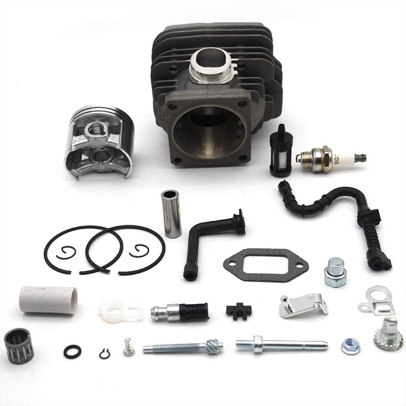 Części do kosiarki 52MM tłok cylindra filtr oleju opałowego linia regulator węża napinacz zestaw do Stihl 046 MS460 MS 460 ogród części zamienne piły łańcuchowej