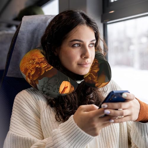 Almohada de espuma viscoelástica negra tamaño único para viaje miniatura 6