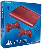 PS3 - Konsole Slim 12GB Garnet Red  (SuperSlim) inkl. 2 Dualshock-Controller Red