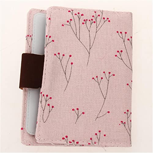 Generic ESSENCEDELIGHT Canvas Credit Card Holder Small Card Wallet Business Card Case Front Pocket Wallet thumb #2