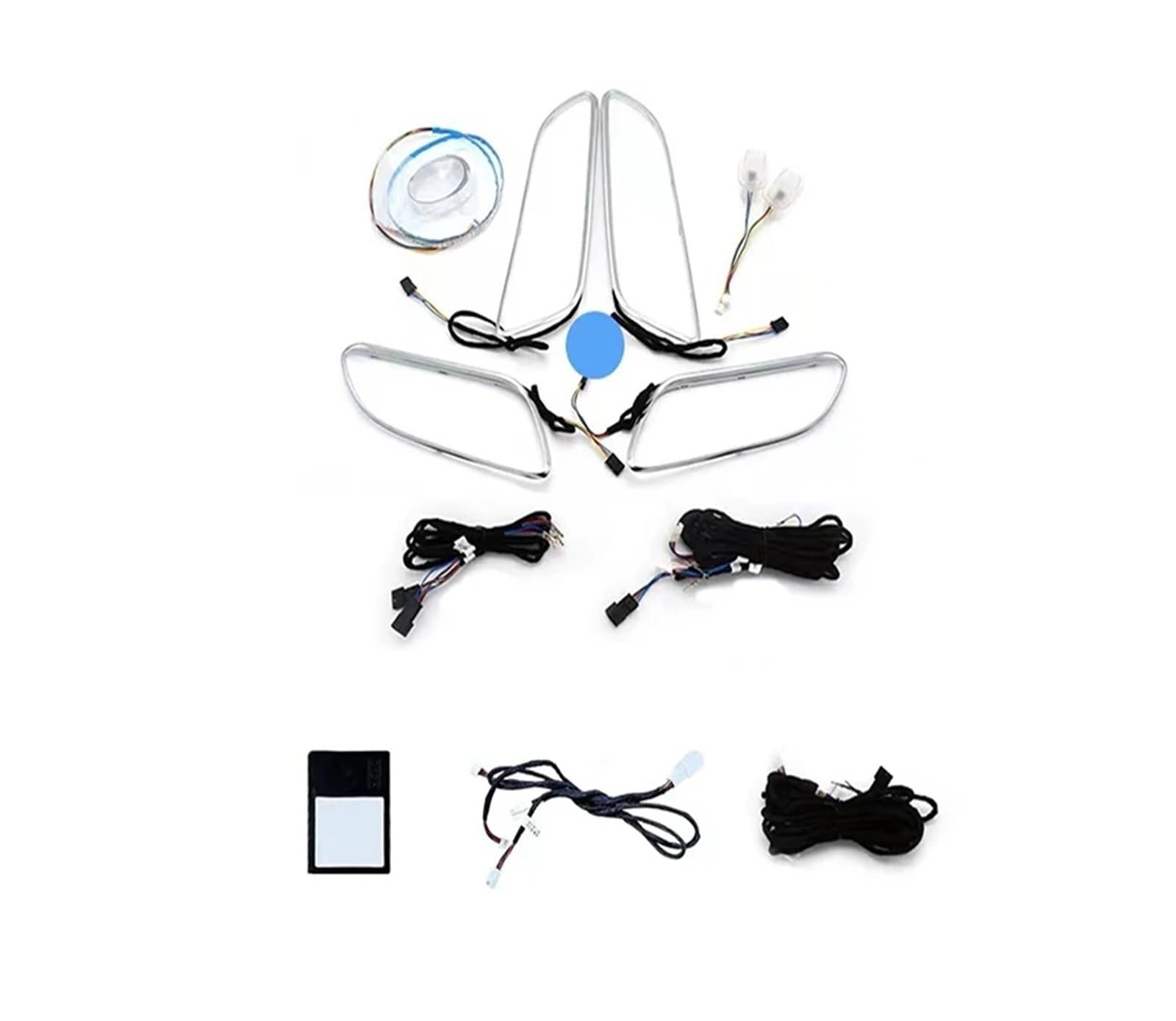 XCZPRKMXY 12 Color Colorful Ambient Light Four Door Contour Light Footwell Light Compatible With Mercedes Benz B Class W246 2012 2013 2014-2019