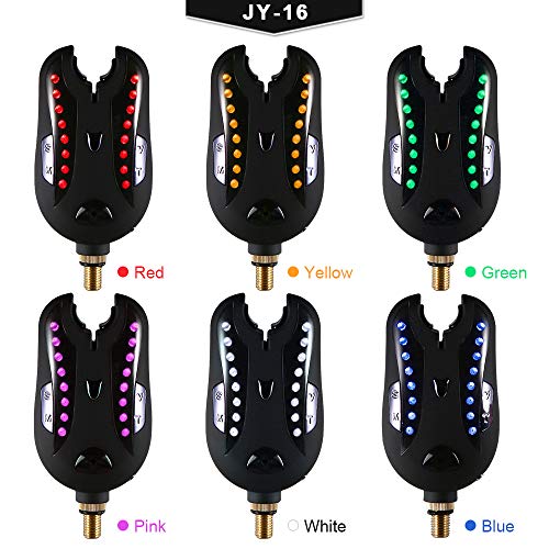 Alarmes de mordida, Andoer Alarme de pesca Kit de alerta sonoro de alarme de mordida de pesca Indica