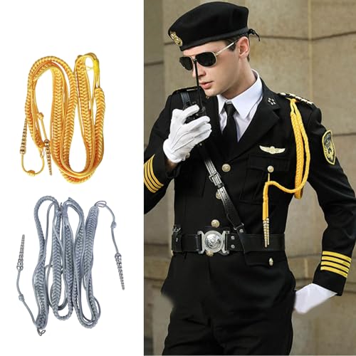Aiguillette & Traditional Braided Shoulder Cord, Uniform Badge Accessory for Cosplay, Ceremonial Costume and Clothing Decorations - Thumbnail 5