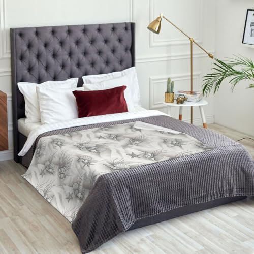 Jeté de lit contre le froid couverture légère et pelucheuse