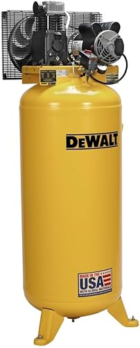 Miniatura 3 de DEWALT Compresor de aire vertical de 60 galones, estacionario, 3.7 HP, 175 PSI máximo, lubricado con aceite, tanque ASME, rendimiento de grado