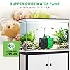 AQQA Submersible Water Pump, 2000L/H Adjustable Ultra Quiet Water Pump for Water Feature, 2m High Lift for Fountains Pump for Fish Tank Hydroponics, Small Pond, Waterfalls, Aquariums #3