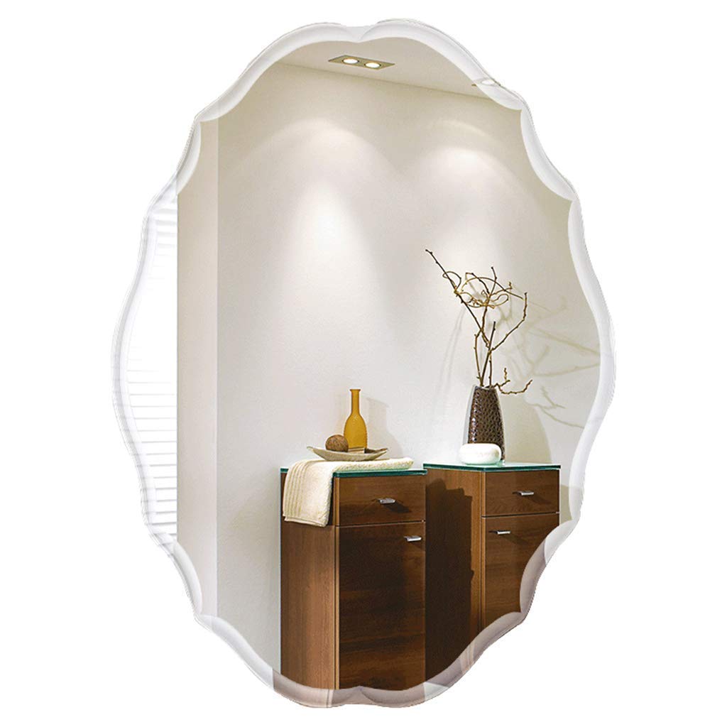 TYUHDUYUR Mirror Bathroom Decorative Oval Wall Mirror Hd Frameless Mirrors Bathrooms Bedrooms Dressers Mirrors