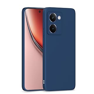 Pikkme Back Cover for Realme P3 Ultra 5G | Camera Protection Shockproof Soft Matte Silicone Bumper Case (Blue)
