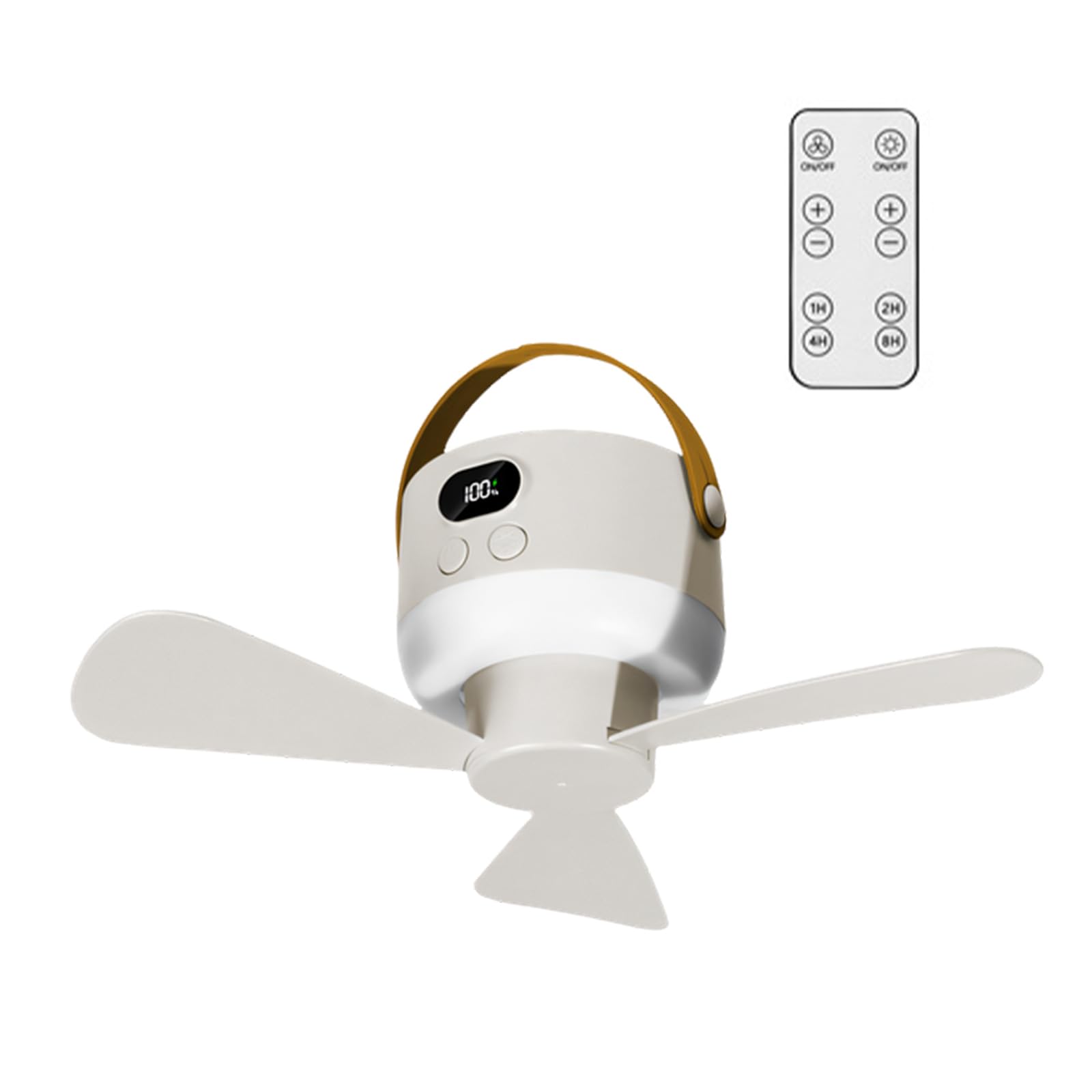 Ventilatore USB compatto con batteria funzionamento silenzioso portatile per campeggio all'aperto alimentato USB per camera da letto studio dormitorio
