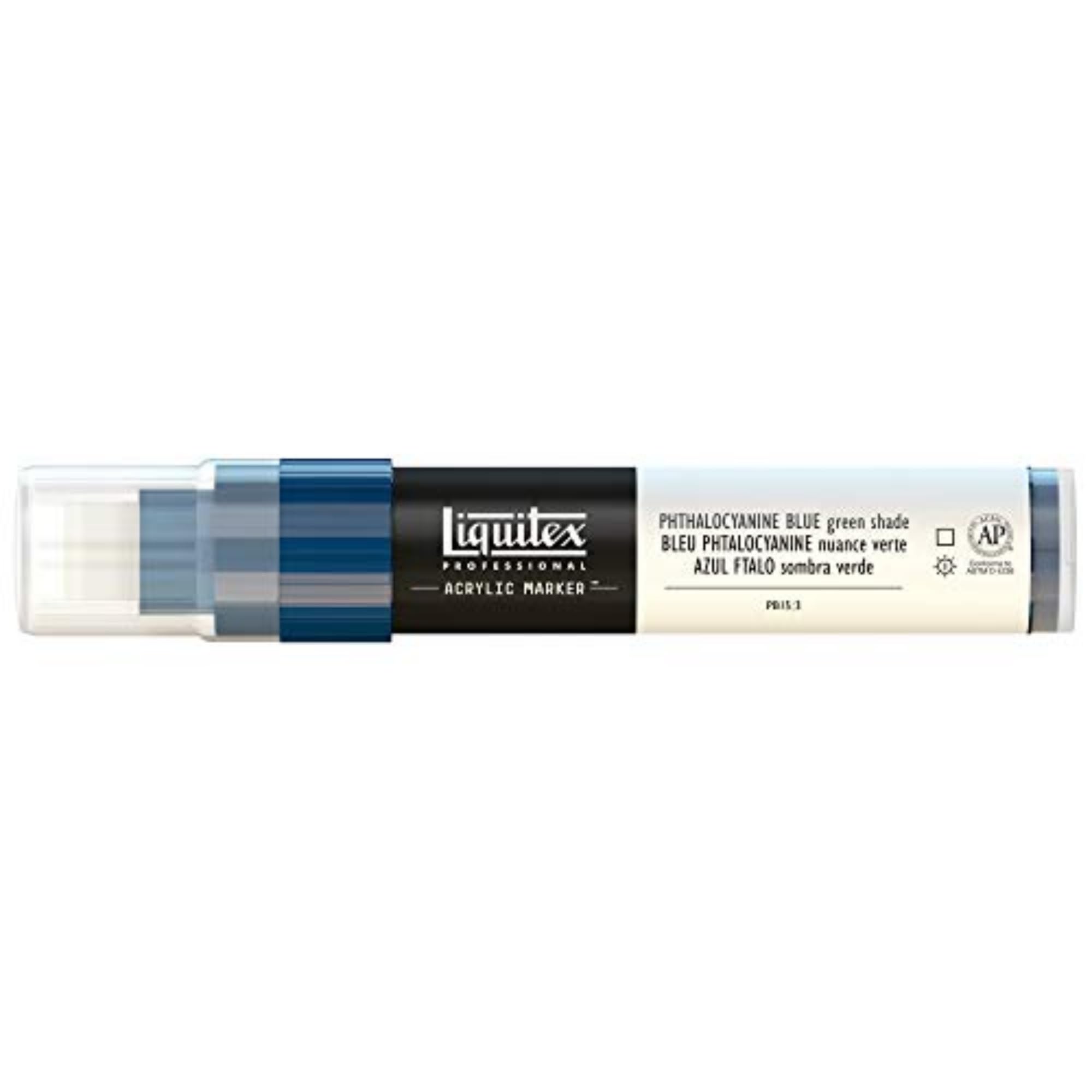 Liquitex Professional Paint Marker with 8-15 mm Wide Nib - Phthalocyanine Blue Green Shade — image 1