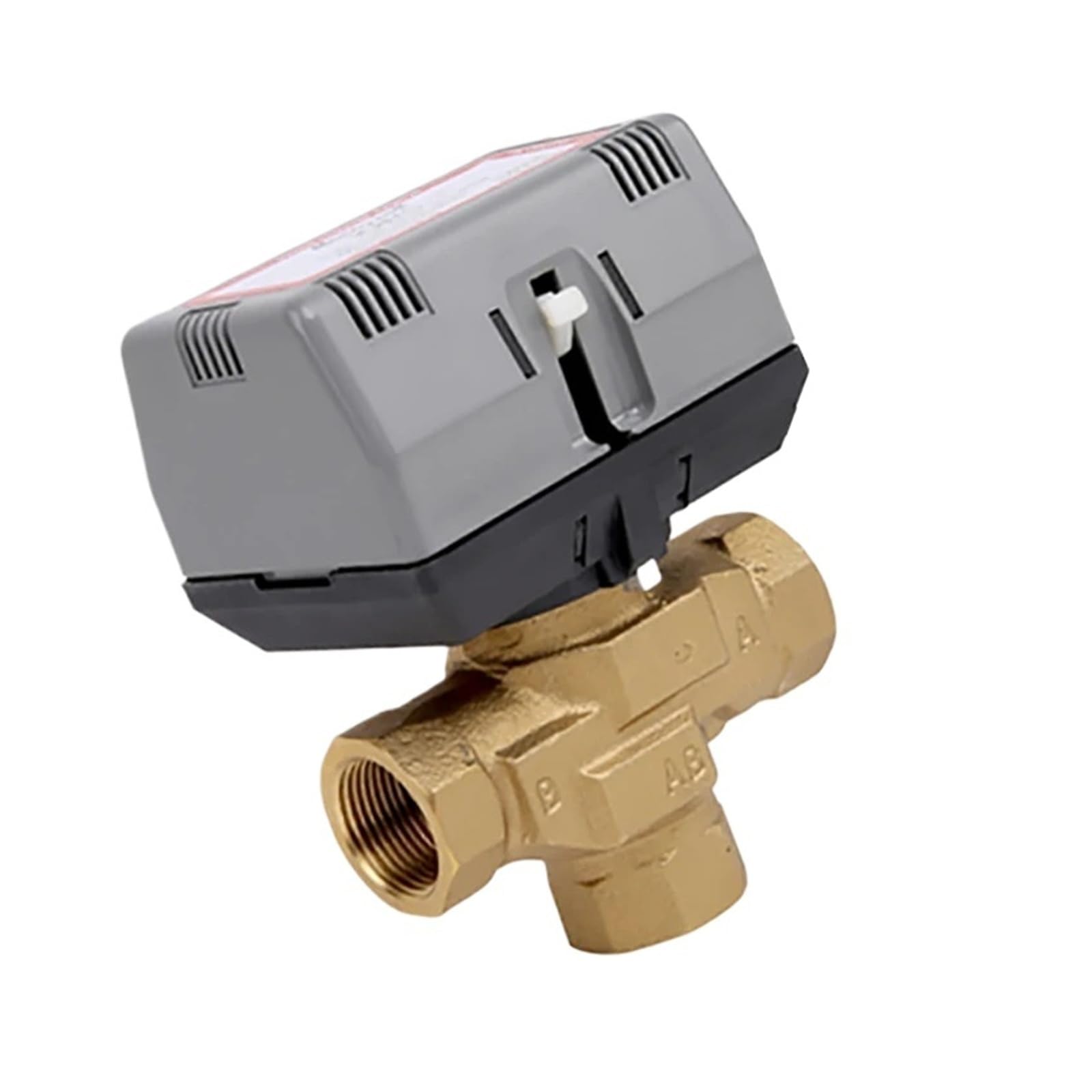 Kugelventil 1/2'' 3/4'' 1'' Dreiwege-Motorabsperrventil aus Messing AC220V mit Gebläsekonvektor(1/2")