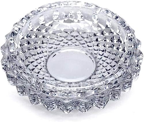 CláSico Cenicero De Cristal Cenicero De Cristal Cenicero De Cristal Transparente Redondo Cenicero De Cristal Para La Decoración Del Hogar Y El Jardín Decoración
