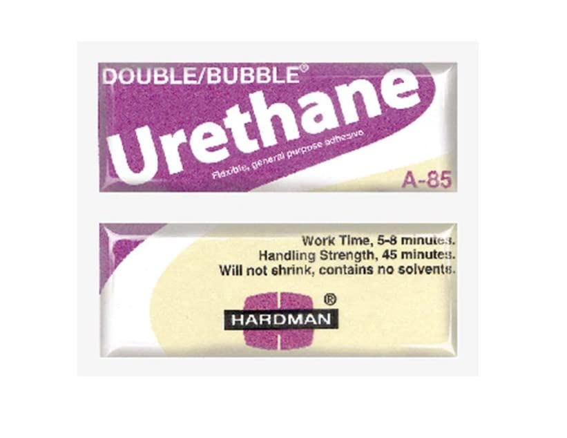 Hardman Double Bubble Kalex 04024 - Urethane Adhesive Purple/Beige-Label A85 Flexible Water-Resistant - (Pack of 25)