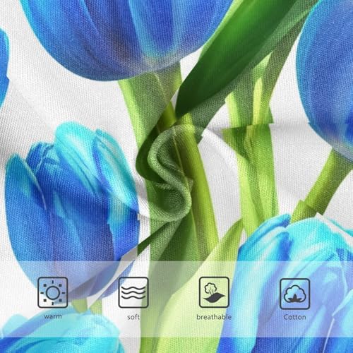 Girls Underwear Toddlers 2t Cotton Girl Panties Cute Aesthetic Briefs Kids Undies Spring Tulip Flower Blue3