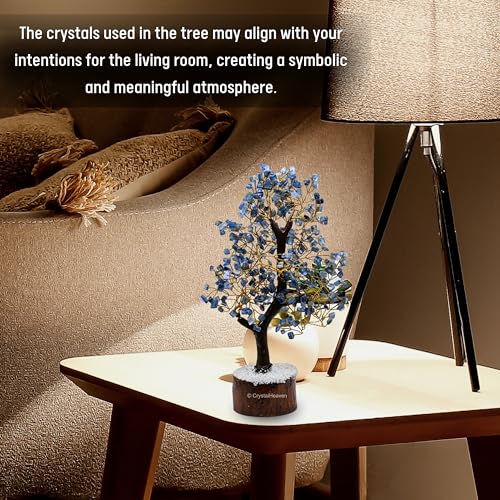 Image of Certified Kyanite Crystal Tree for Good Luck - Healing Crystals Money Tree for Wealth, Positive Energy at Home Office - Decorative Spiritual Gifts for Vastu, House Warming