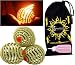 Fyrefli fire juggling balls (80mm) Pro Fire Juggling Ball Set of 3 and fuel bottle + Travel Bag.