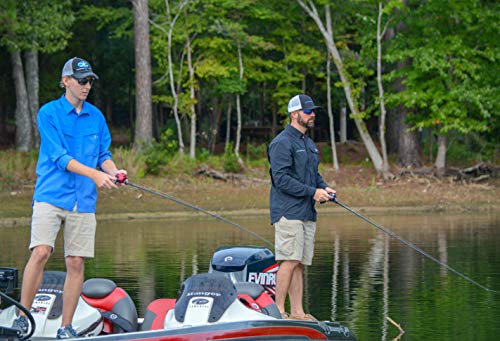 Cadence CB5 Baitcasting Reels Lightweight Graphite Frame Fishing Reels with 8 Corrosion Resistant Bearings Baitcaster Reels Carbon Fiber Drag Baitcast Reels with 6.6:1 Gear Ratio Casting (CB5R-R66)