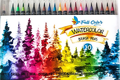 FullColor Watercolor Brush Pen Arts Markers +