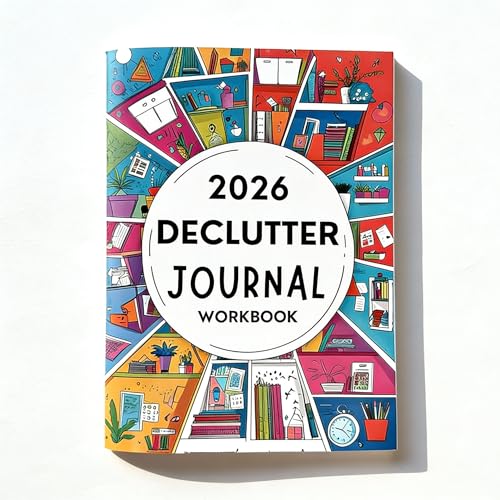 2026 New Declutter Journal Workbook - Family Organizing & Personal Planning Diary, Structured Templates for Home/Office, Ideal Gift for Organization Lovers