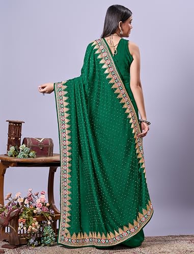 Image of Jaanvi fashion Women's Pasapalli Design Sambalpuri Silk Saree with Swarovski Work & Blouse Piece