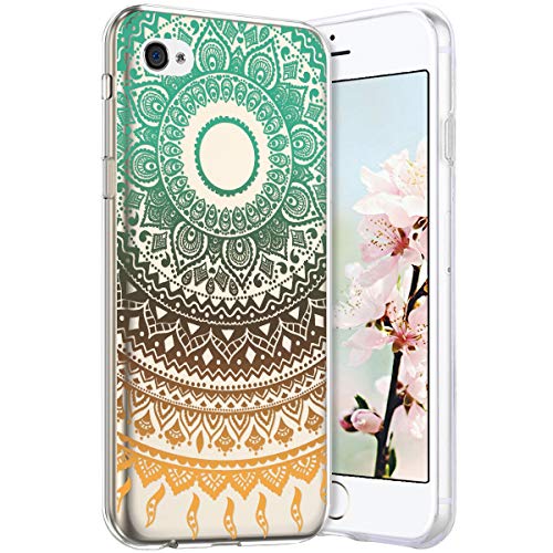 Robinsoni Case Compatible with iPhone 4 Cover iPhone 4S Case Transparent Crystal Case Soft Silicone TPU Case Glossy Gel Rubber Cover Clarity Ultra Thin Cover Buhhda Flower Cover for iPhone 4S