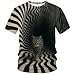 Blissboy Funny Cats T-Shirt Cute 3D Cartoon Cat Graphic Shirt for Women Kitten Tee,Black,XL