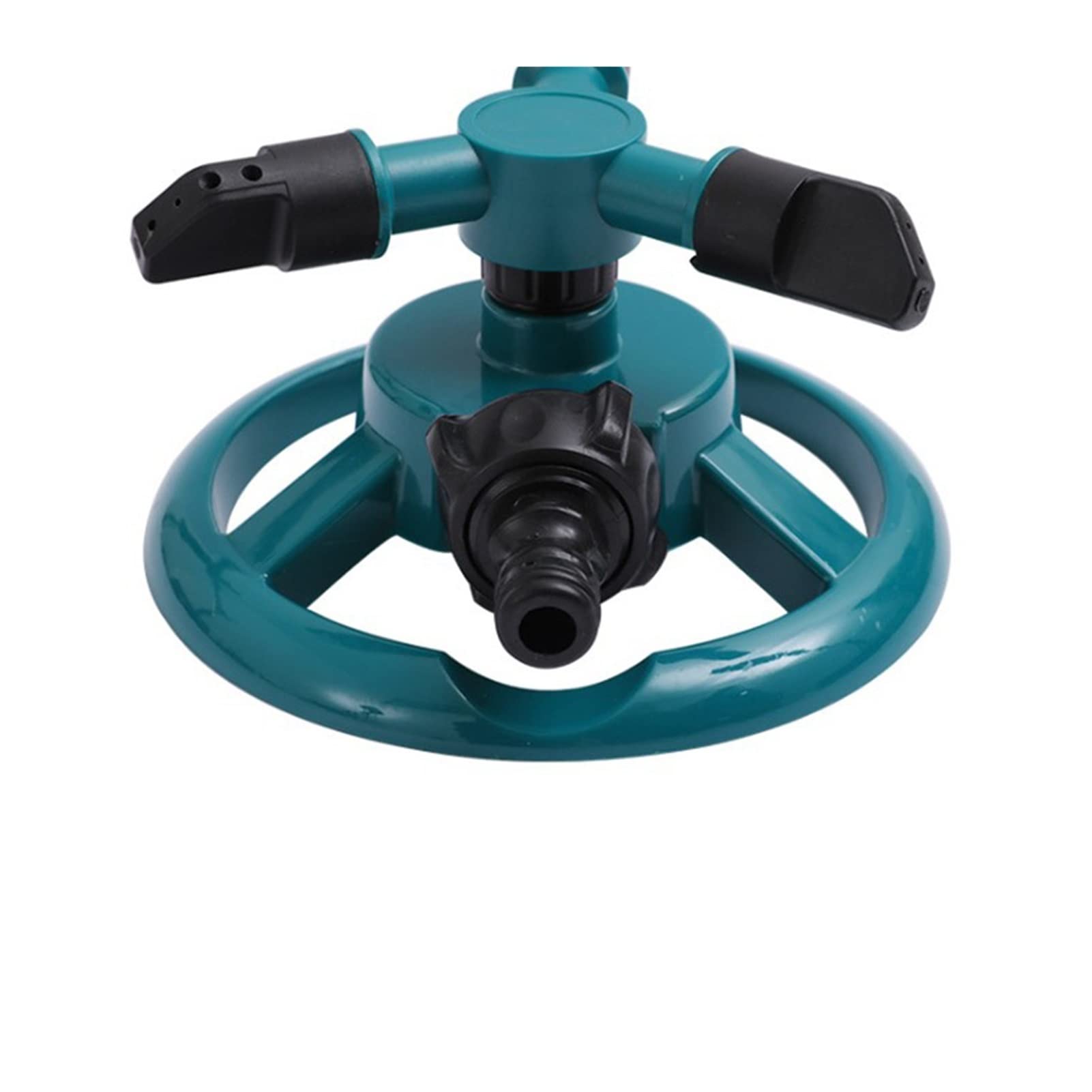 Automatisch um 360 Grad drehbarer Rasensprenger Gartensprinkler mit 3-Armiger Rotationsdüse Große Flächenabdeckung Bewässerungssystem für Rasen und Garten